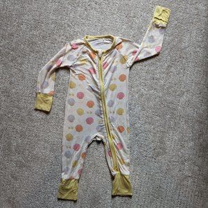 In My Jammers Seashells convertible zipper romper 9-12m